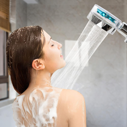 Pommeau de douche avec ventilateur