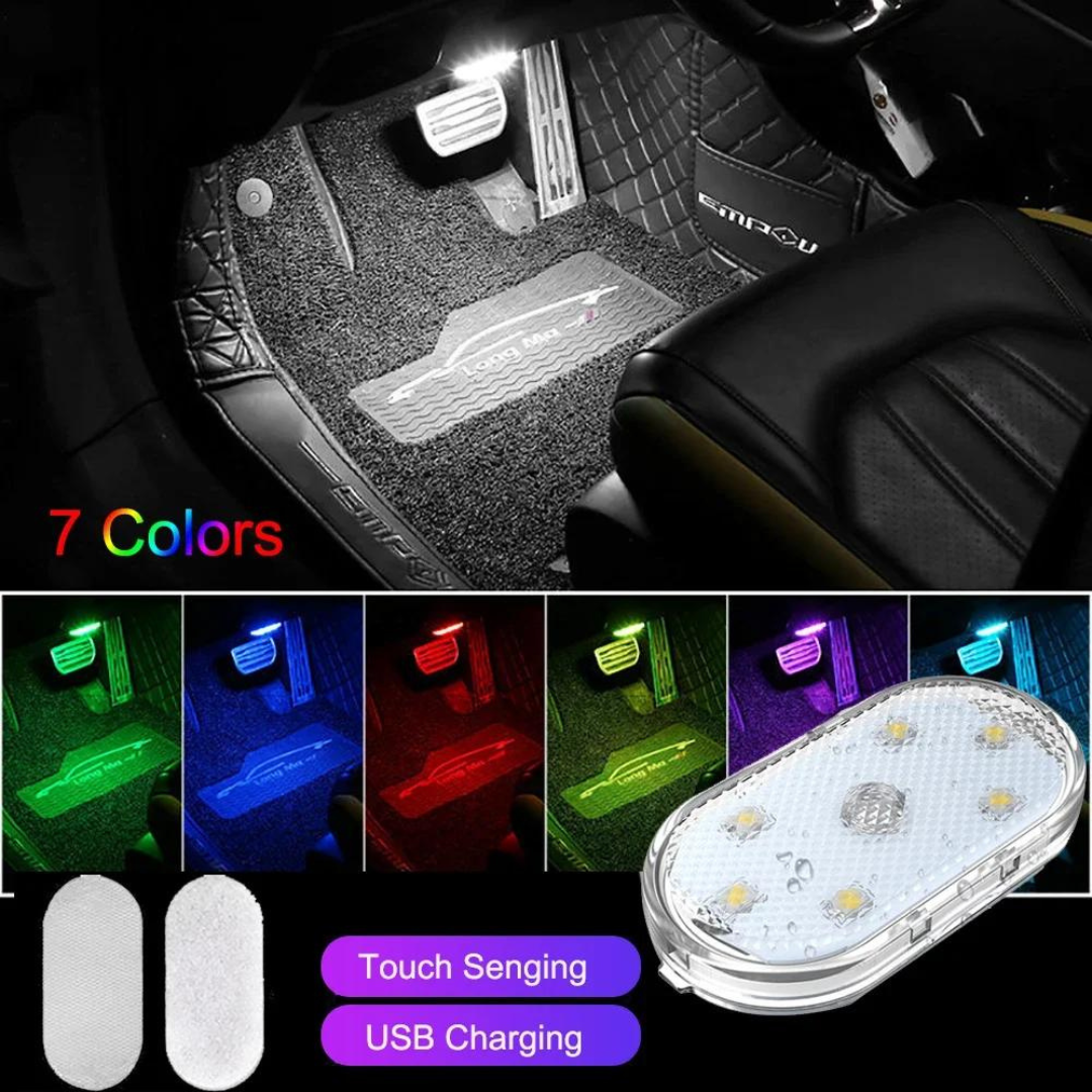 Lumières tactiles LED sans fil pour intérieur de voiture