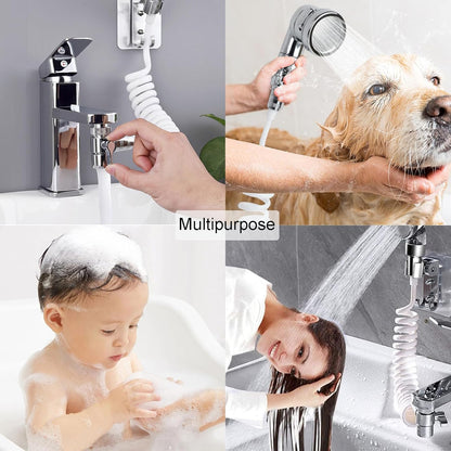 Pommeau de douche en poils d'animaux